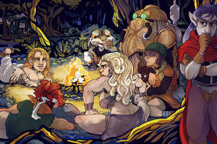 campfire in time (commission)