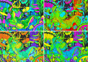 drumming on a moonnight